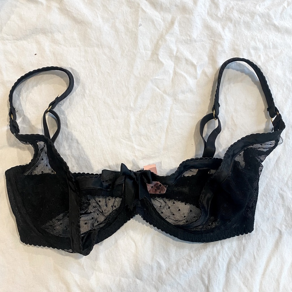 Agent Provocateur 34D Swiss Dot Demi Bra